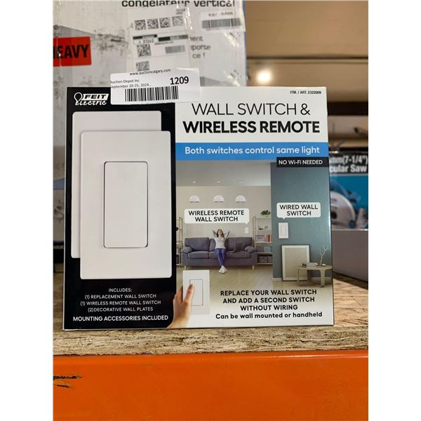 Feit Electric Wall Switch & Wireless Remote No Wi-Fi Needed