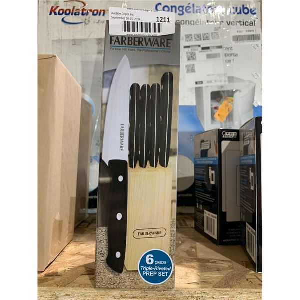 Farberware 6 Piece Triple Rivited Prep Knife Set