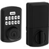 Image 1 : Weiser Powerbolt 3 Matte Black Keyless Entry Door Lock/Deadbolt Lock, 10-Button Keypad Door Lock wit