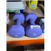 Image 1 : Yes4All Neoprene Coated Dumbbell Hand Weight Sets of 2  Anti-roll, Anti-Slip, Hexagon Shape 20lb / 9