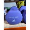Image 2 : Yes4All Neoprene Coated Dumbbell Hand Weight Sets of 2  Anti-roll, Anti-Slip, Hexagon Shape 20lb / 9