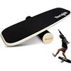 Image 1 : Yes4All Balance Board Trainer Wooden with Adjustable Stoppers, Balance Roller Boards - 3 Different D