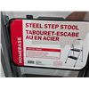 Image 2 : Homebase Steel Step Stool - 2 Step Folding Step Stool