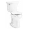 Image 1 : Kohler Highline Curve 2-Piece White Toilet