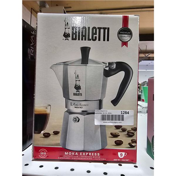 BIALETTI COFFEE MAKER 18 TZ NEW MOKA BIG ALUMINUM ORIGINAL MADE IN ITALY