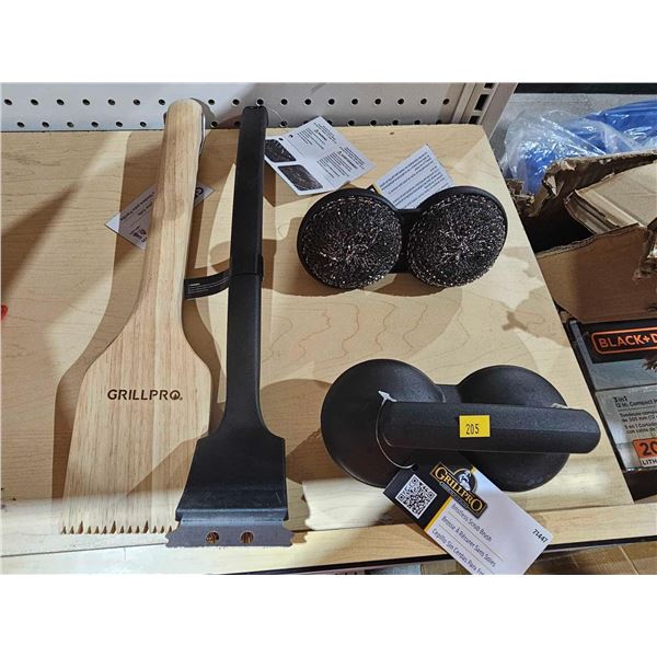 Lot of Assorted BBQ Cleaning Supplies