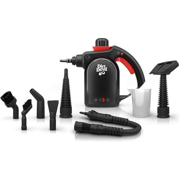 Dirt Devil 7-in-1 Portable Handheld Steamer, with Specialized Multi-Surface Cleaning Tools, Steam Co