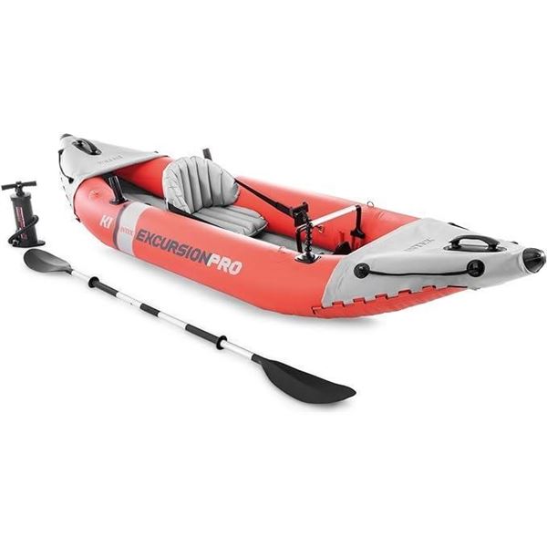 Intex Excursion pro k1Inflatable Single Person Kayak - Inflated size is 10 feet X 3 feet X 1.6 feet 