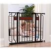 Image 1 : Regalo Home Accents Metal Walk-Through Safety Gate, Black