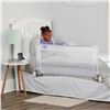 Image 1 : Regalo Swing Down Bed Rail Guard, with Reinforced Anchor Safety System, White