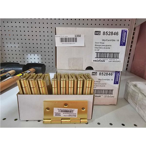 Lot of 36 3-1/2" Door Hinges