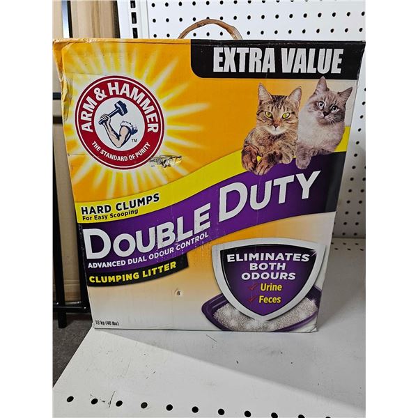 Arm & Hammer Double Duty Advanced Odour Control Clumping CAT Litter, 18 kg