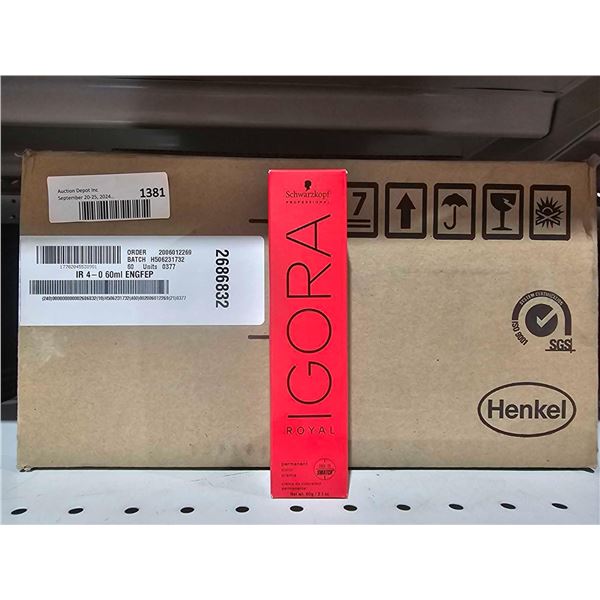 Schwarzkopf Professional Igora Royal 4-0 Medium Brown Natural Hair Dye - 60 COunt