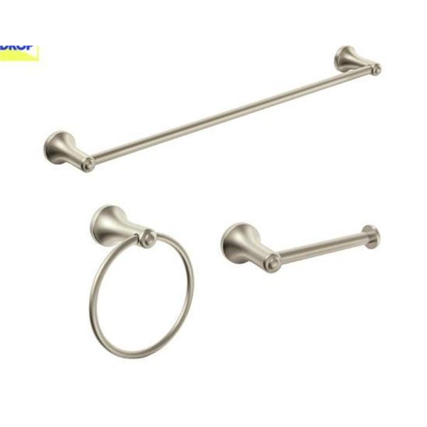 Moen Laia 3-Piece Brushed Nickel Bathroom Accessory Set