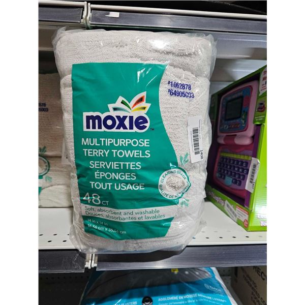 Moxie 14x14"  Multi Purpose Terry Towels 48 Count
