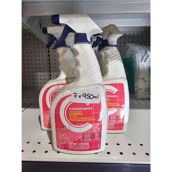 Compliments Disinfectant Bathroom Cleaner 7x950ml