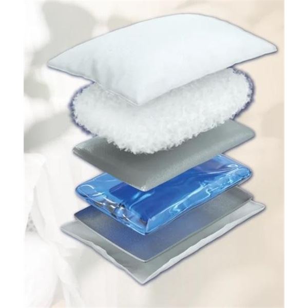 The Water Pillow by Mediflow - For neck Pain Relif and Improved Quality of Sleep - Standard Queen Si