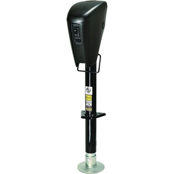 Lippert Components - 813748 Power Stance Tongue Jack with Optional 2-Way to 7-Way powering System fo