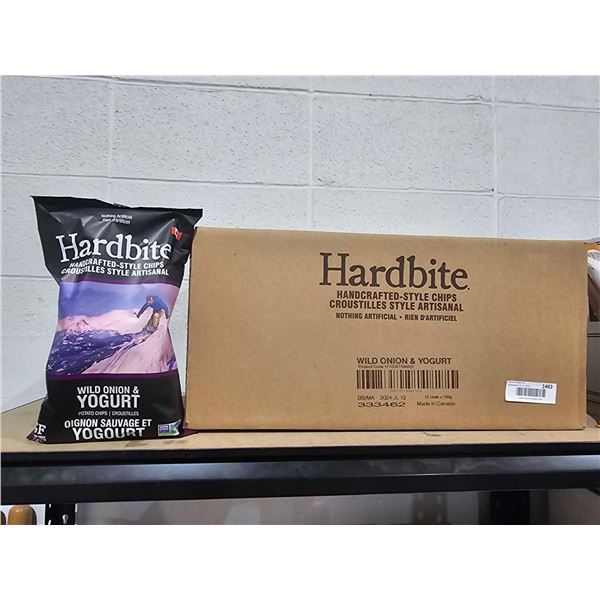 Hrdbite Wild Onion & Yogurt Potato Chips 15x150g
