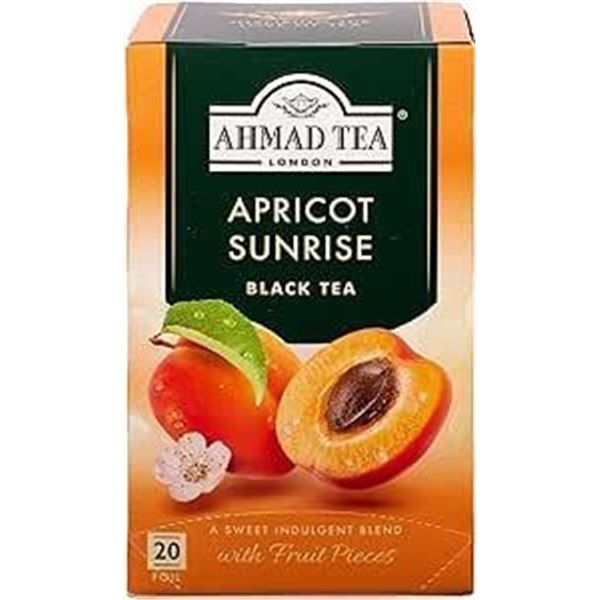 Ahmed Tea 6x20 Packets Lemon Lime & 6x20 Packets Apricot Sunrise