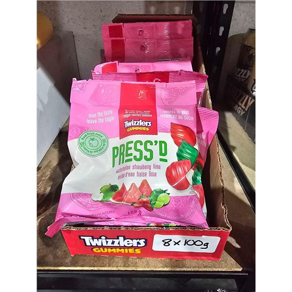 Twizzlers Press'd Watermelon Strawberry Lime Candies 8x100g