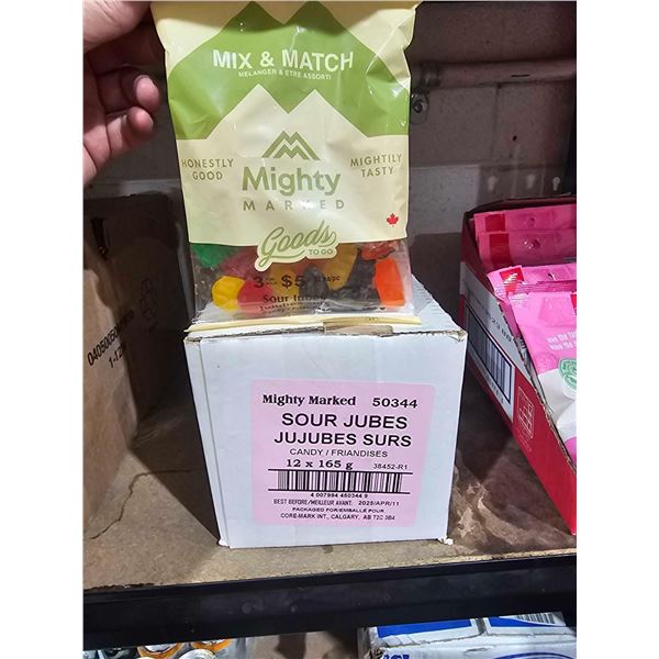 Mighty Marked Sour Jubes 12x 165g