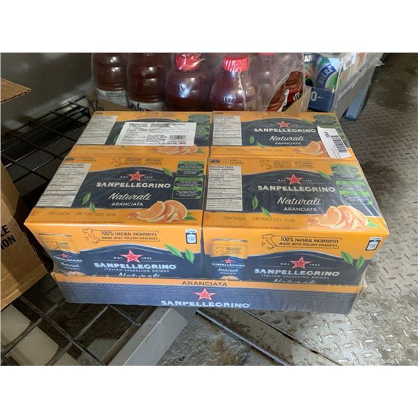 San Pellegrino NAturali Aranciata Sparkling Beverage 4x(6x330ml)