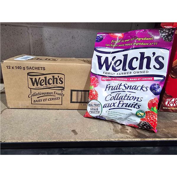 Welch's Berries & Cherries Fruit Snacks 12x140g