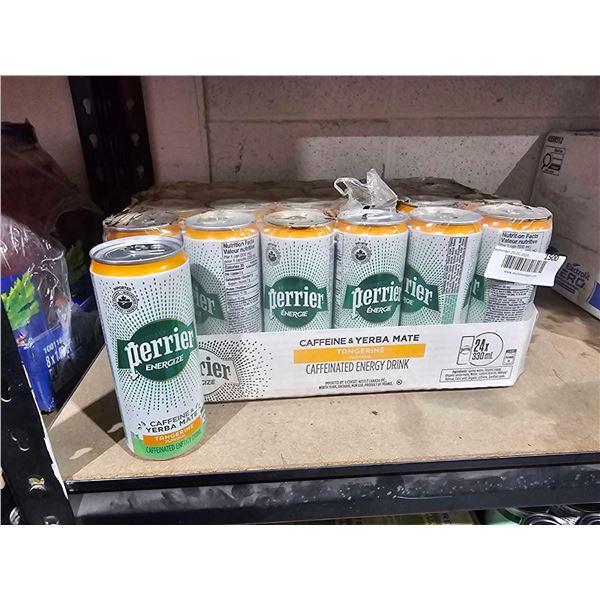 Perrier Energize Flavored Carbonated Energy Water Beverage, Organic Energy Drink with Plant-Based Ca