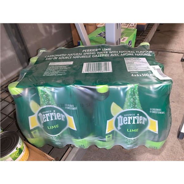 Perrier Lime Sparkling Water 4x(6x500ml)