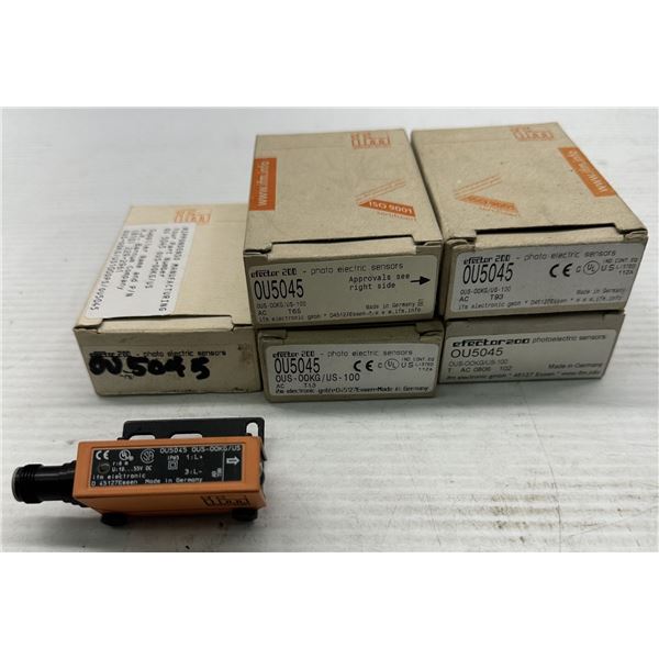 Lot of (6) ifm #OU5045 Photo Electric Sensors