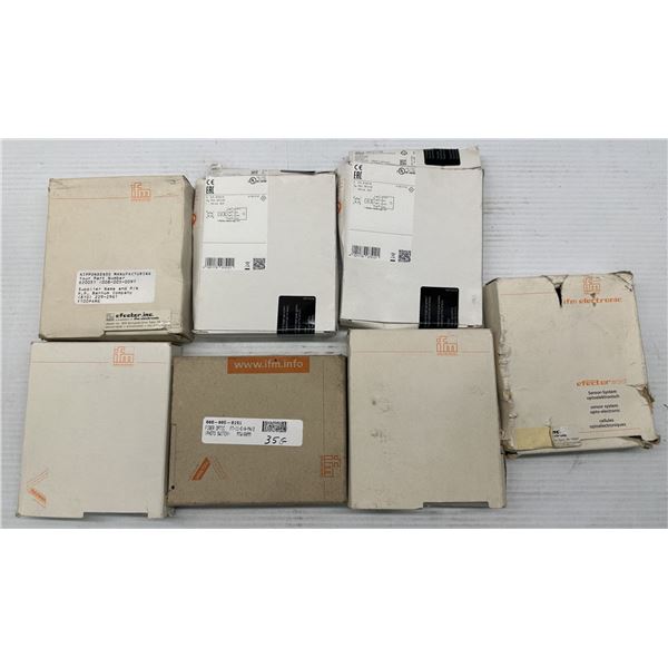 Lot of (7) Misc. ifm Fiber Optic Cables & Sensors