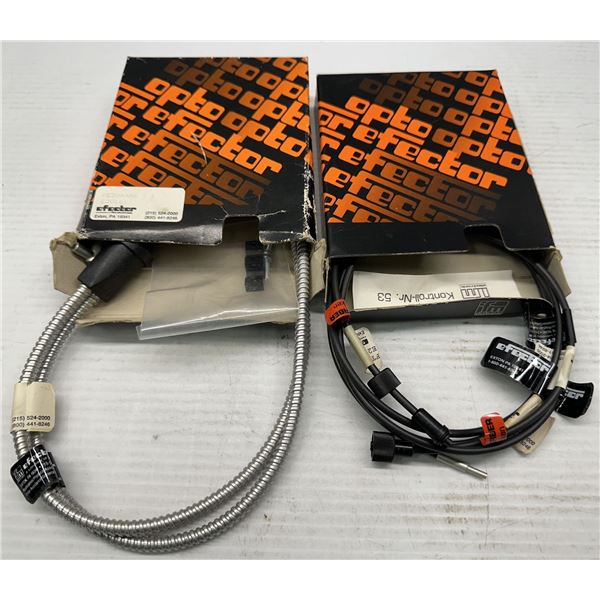 Lot of (2) Misc. ifm Cables #FE-30-A-A-R6/#FT-00-P-A-E3