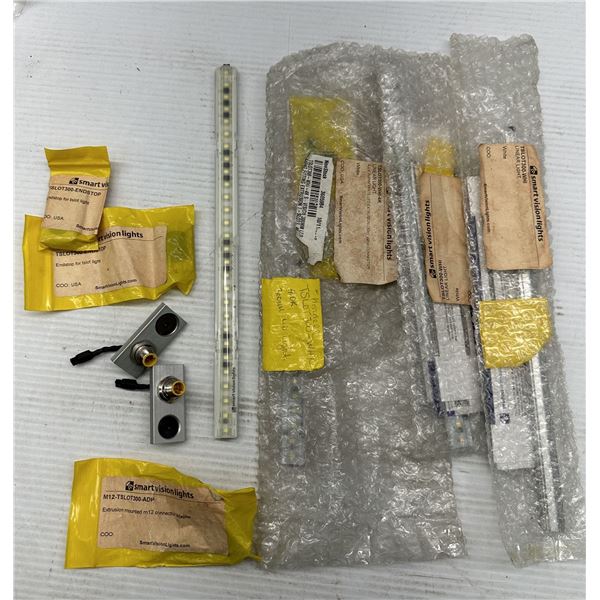 Lot of Misc. smart vision lights Connector Adapters, Endstops & Lights