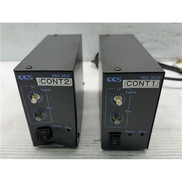 Lot of (2) Misc. Camera Light Power Supplies #PD2-3024(A) & #CCS PD2-3012(A)