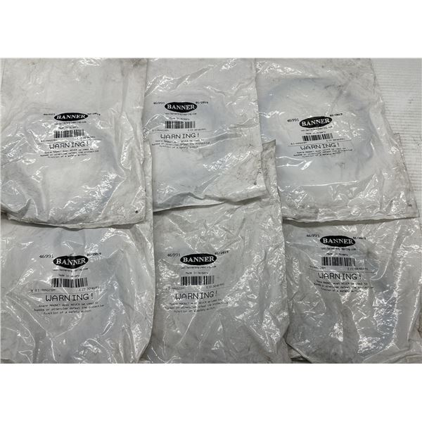 Lot of (6) Banner #SI-MAG2SM Magnetic Safety Interlock Switch Sensors