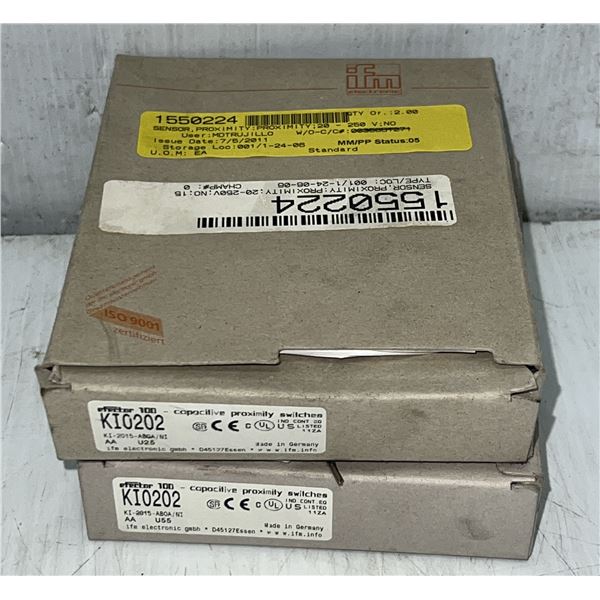 (2) ifm Electronic #KI0202 Proximity Switches