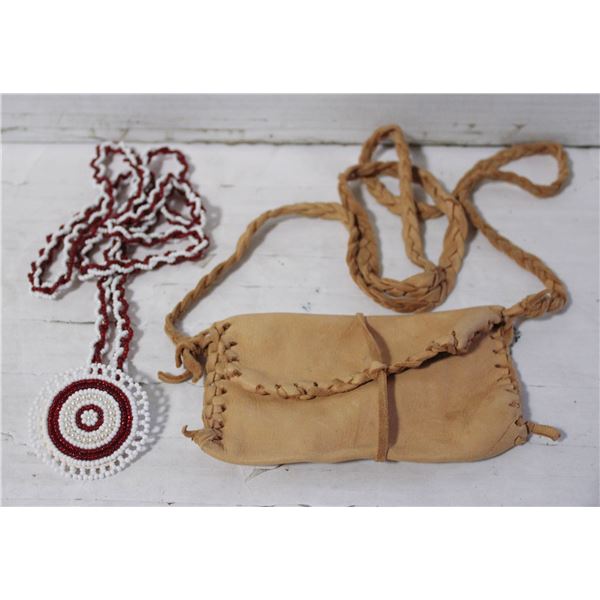 2PCS NATIVE AMERICAN ART GENUINE MALA