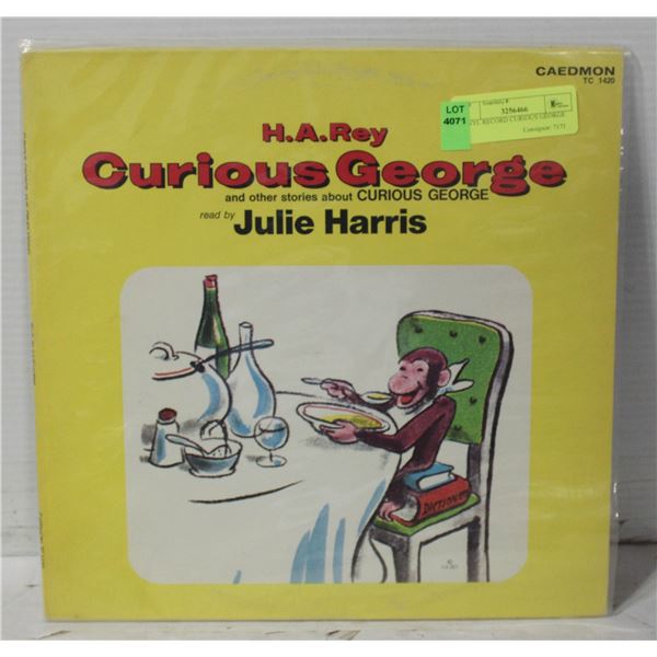 VINYL RECORD CURIOUS GEORGE