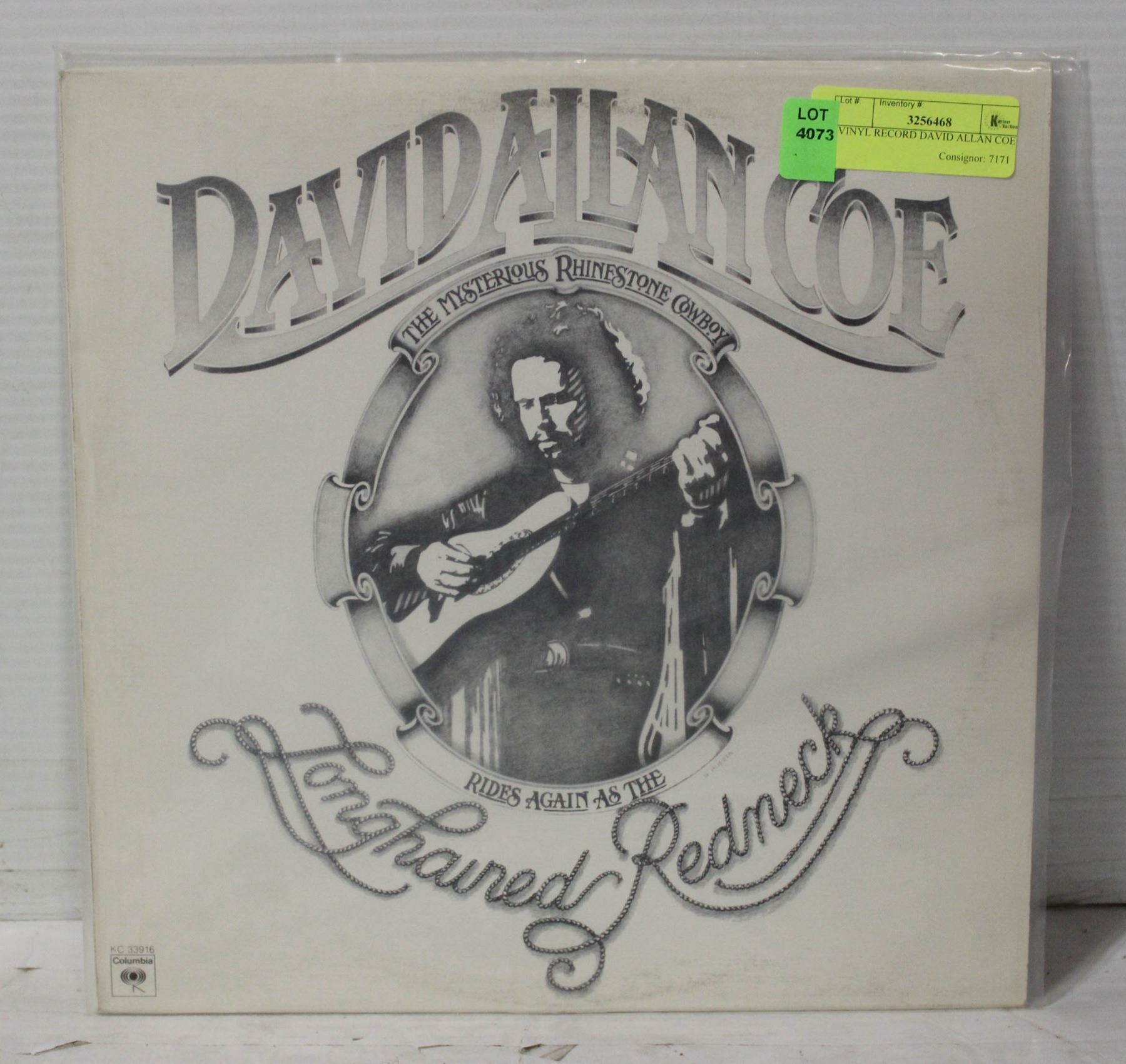 David Allan Coe Devil Went Down To Jamaica VINYL RECORD DAVID ALLAN COE