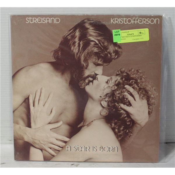 VINYL RECORD A STAR IS BORN STREISAND