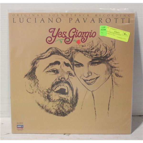 VINYL RECORD LUCIANO PAVAROTTI YES,