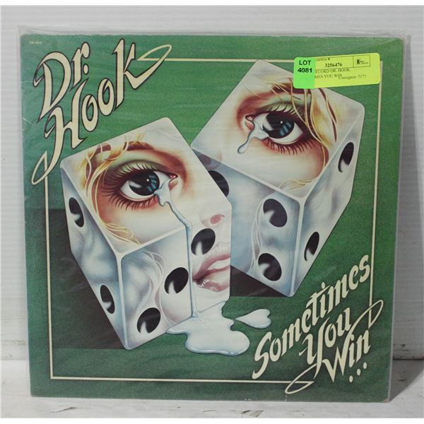 VINYL RECORD DR. HOOK SOMETIMES YOU WIN