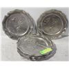 Image 1 : NEW PEWTER SPORT THEMED PLATES X 8