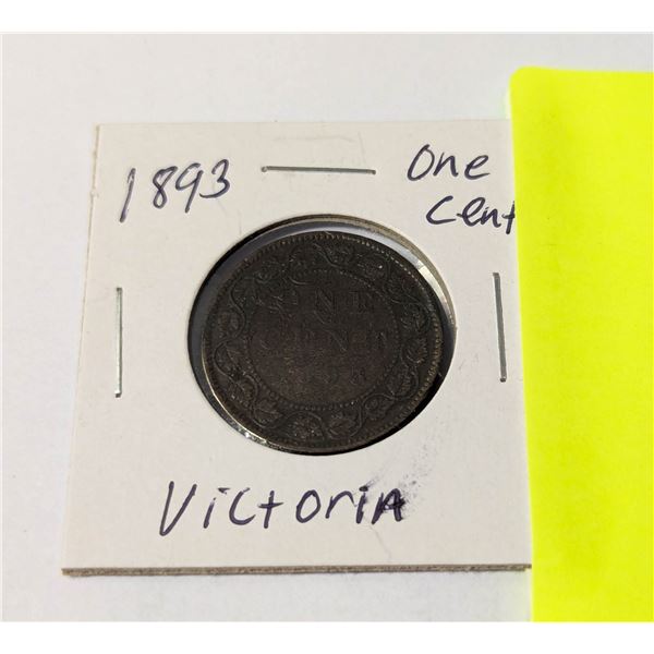 1893 ONE-CENT VICTORIA PENNY