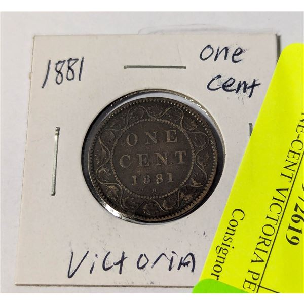 1881 ONE-CENT VICTORIA PENNY