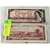 Image 1 : 2 CRISP 1954 $2 NOTES NO BENDS.FOLDS,TEARS