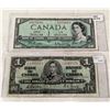 Image 1 : 1954 AND 1937 ONE DOLLAR BILLS