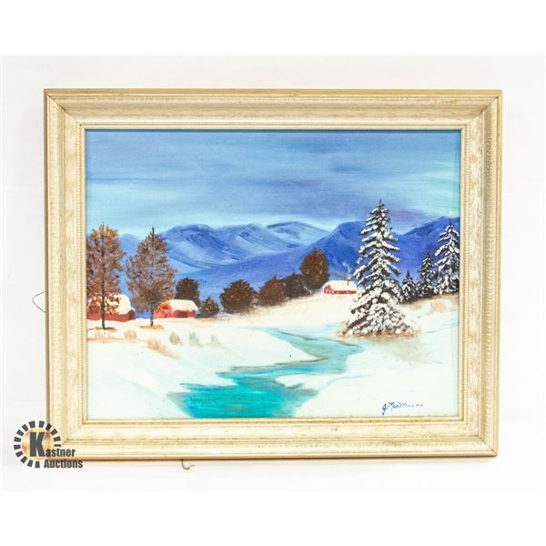 ORIGINAL OIL PAINTING BY JOYCE MACMILLAN - FRAMED