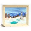 Image 1 : ORIGINAL OIL PAINTING BY JOYCE MACMILLAN - FRAMED